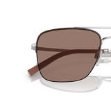 Oliver Peoples R-2 with Brick/Silver frame and Brown lenses - Variant