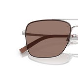 Oliver Peoples R-2 with Brick/Silver frame and Brown lenses - Variant