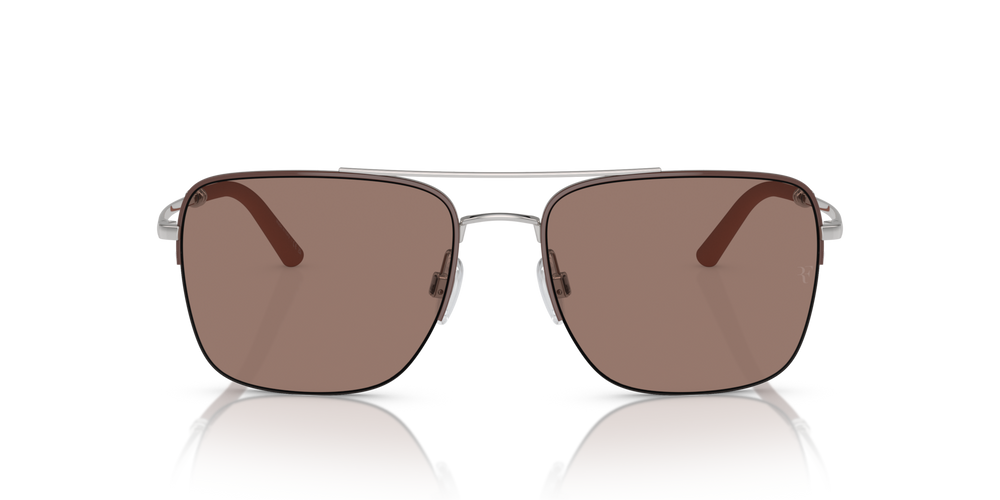 Oliver Peoples R-2 with Brick/Silver frame and Brown lenses - image 2