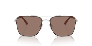 Oliver Peoples R-2 with Brick/Silver frame and Brown lenses - image 2