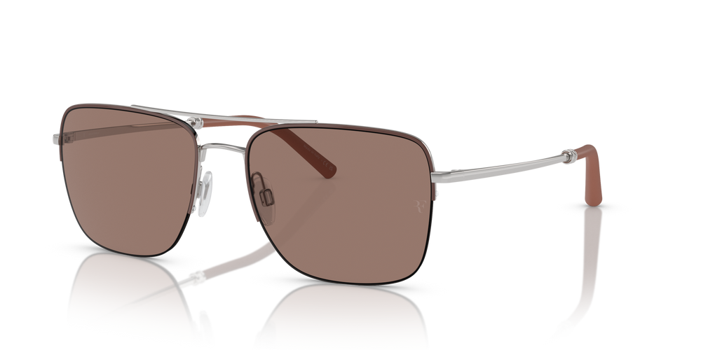 Oliver Peoples R-2 with Brick/Silver frame and Brown lenses - image 3