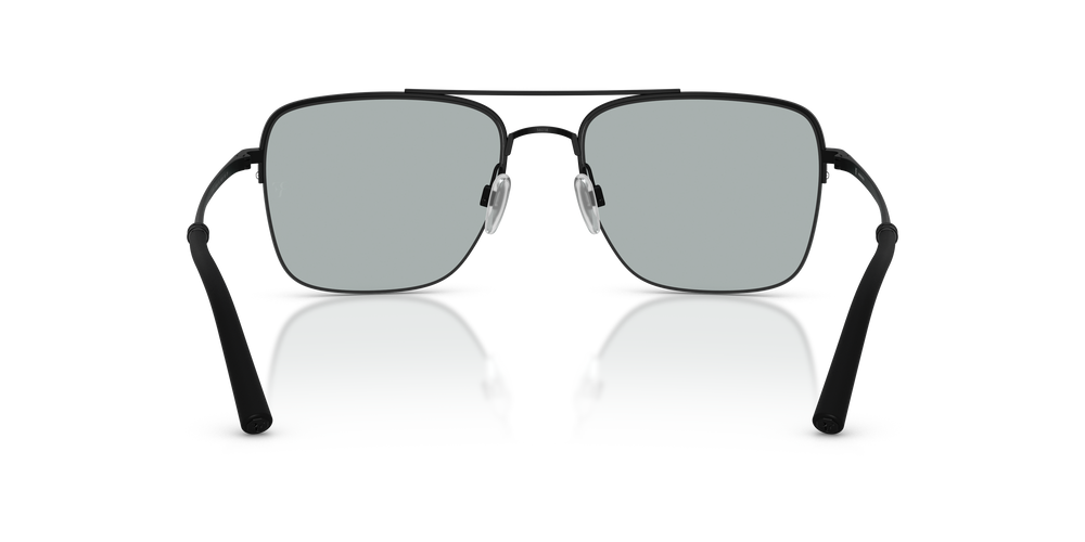Oliver Peoples R-2 con montatura Nero Opaco e lenti  Grigio - L'immagine 5