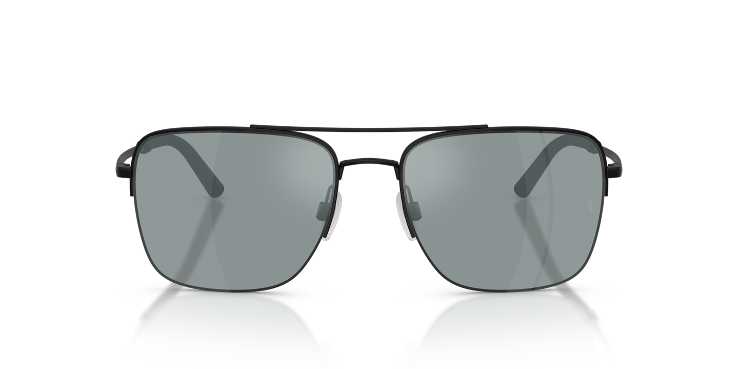 Oliver Peoples R-2 with Matte Black frame and Grey lenses - Image Performance Lenses