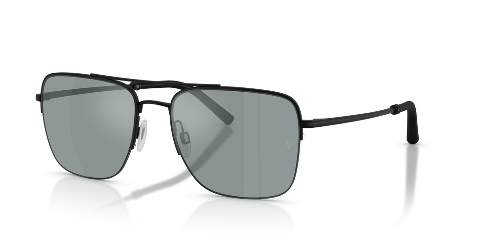 Sie Oliver Peoples R-2 mit Matt Schwarz Gestell und Grau Gläsern - Das Bild 6