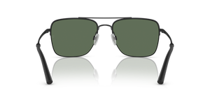 Oliver Peoples R-2 con montatura Nero/Nero opaco e lenti  Verde - L'immagine 5