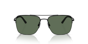 Oliver Peoples R-2 con montatura Nero/Nero opaco e lenti  Verde - L'immagine 2