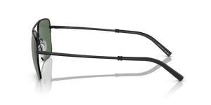 Oliver Peoples R-2 con montura Negro / Negro mate y lentes Verde - El 4