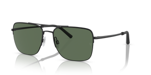 Oliver Peoples R-2 con montatura Nero/Nero opaco e lenti  Verde - L'immagine 1