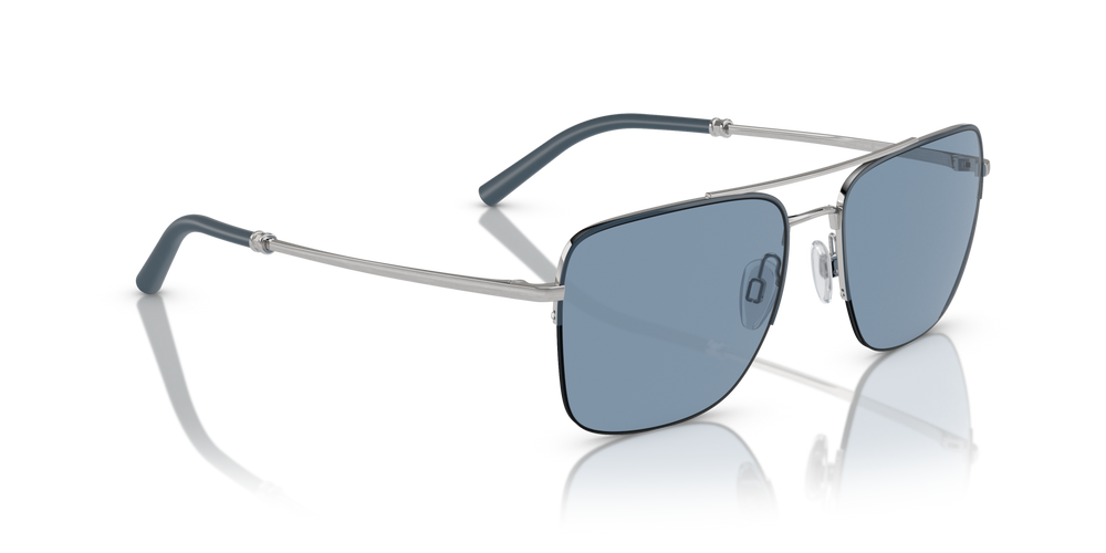 Oliver Peoples R-2 with Blue Ash/Brushed Silver frame and Blue lenses - image 3