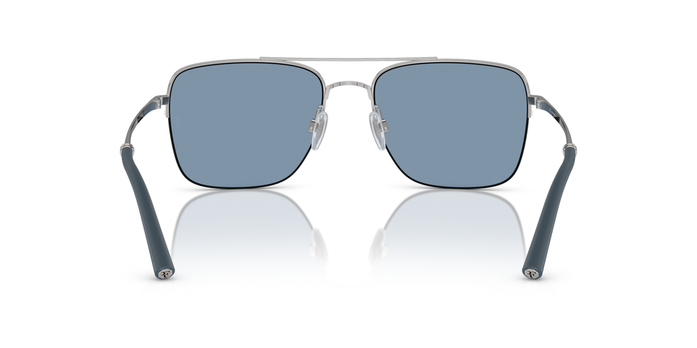 Oliver Peoples R-2 con montatura Blue Ash/Brushed Silver e lenti  Blu - immagine 5