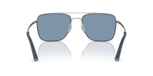 Oliver Peoples R-2 con montatura Blue Ash/Brushed Silver e lenti  Blu - immagine 5