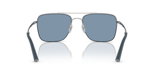 Oliver Peoples R-2 with Blue Ash/Brushed Silver frame and Blue lenses - image 5