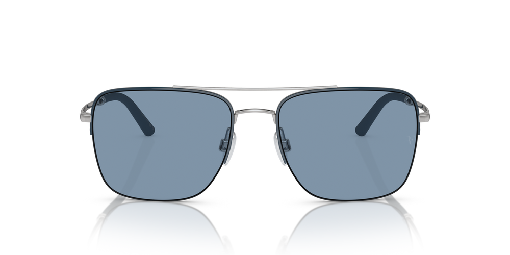 Oliver Peoples R-2 con montatura Blue Ash/Brushed Silver e lenti  Blu - immagine 2