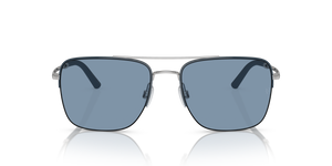 Oliver Peoples R-2 con montatura Blue Ash/Brushed Silver e lenti  Blu - immagine 2