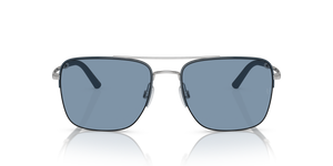 Oliver Peoples R-2 with Blue Ash/Brushed Silver frame and Blue lenses - image 2