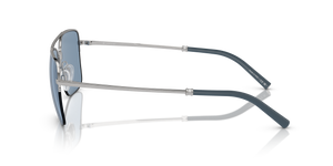 Oliver Peoples R-2 with Blue Ash/Brushed Silver frame and Blue lenses - Image 4