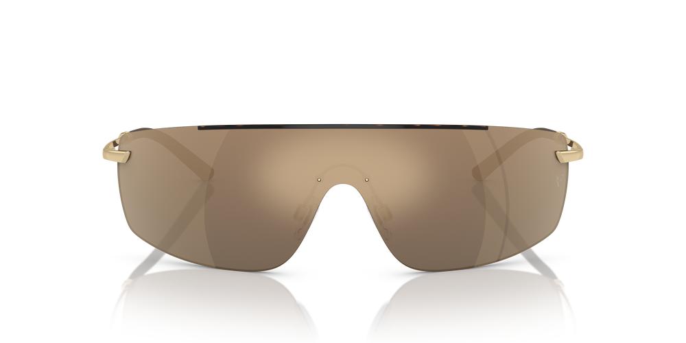 Oliver Peoples R-5 avec une monture Écaille de tortue/Or et des verres Or - L'image 2