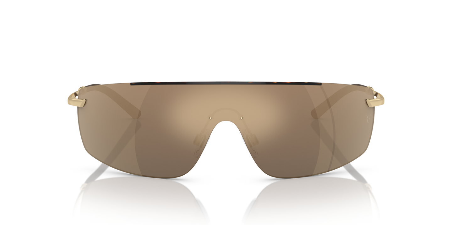 Oliver Peoples R-5 avec une monture Écaille de tortue/Or et des verres Or - Image Verres performants