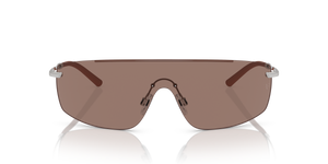 Oliver Peoples R-5 avec une monture Brique/argent et des verres Brun - L'image 2