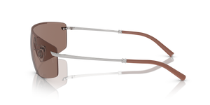 Oliver Peoples R-5 avec une monture Brique/argent et des verres Brun - L'image 4