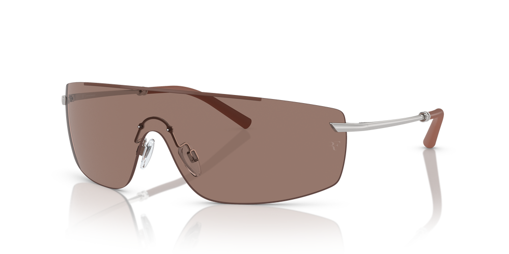 Oliver Peoples R-5 con montura Ladrillo/plateado y lentes Marrón - El 2