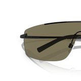 Sie Oliver Peoples R-5 mit Schwarz/Mattschwarz Gestell und Grün Gläsern - Variant