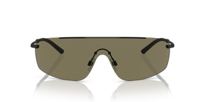 Oliver Peoples R-5 avec une monture Noir/Noir mat et des verres Vert - L'image 2