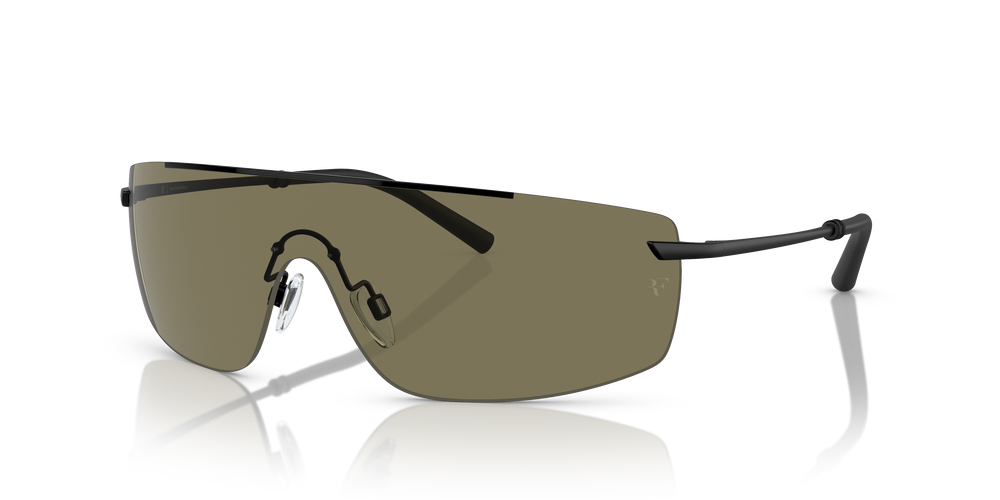 Oliver Peoples R-5 con montura Negro / Negro mate y lentes Verde - El 5