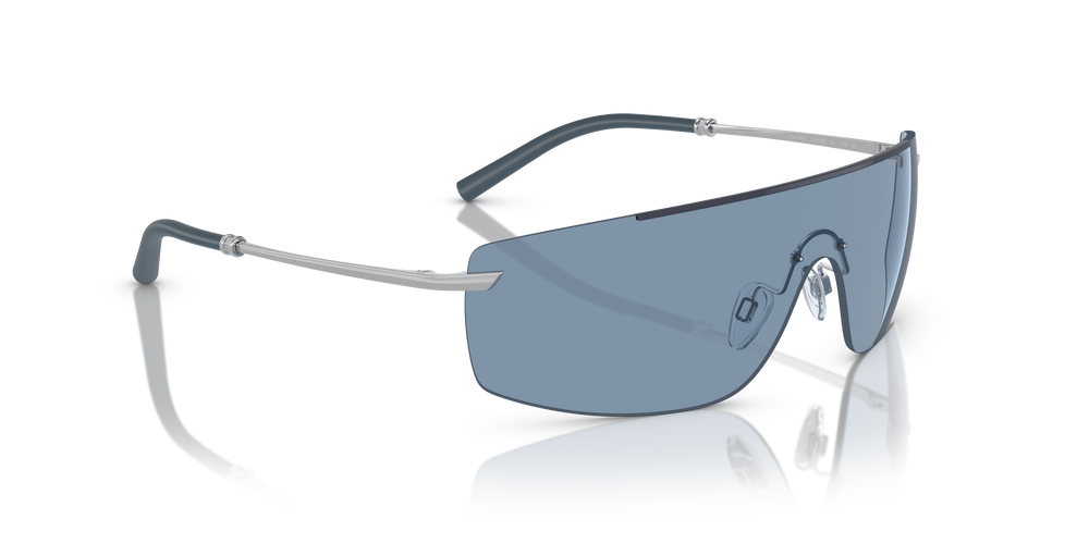 Oliver Peoples R-5 with Blue Ash/Brushed Silver frame and Blue lenses - Image 3