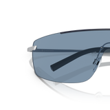 Sie Oliver Peoples R-5 mit Blue Ash/Brushed Silver Gestell und Blau Gläsern - Variant
