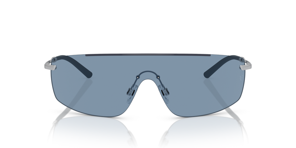 Oliver Peoples R-5 con montura Azul ceniza/plateado cepillado y lentes Azul - imagen 2