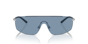 Oliver Peoples R-5 con montura Azul ceniza/plateado cepillado y lentes Azul - imagen 2