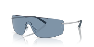 Oliver Peoples R-5 avec une monture Frêne bleu/argent brossé et des verres Bleu - image 1