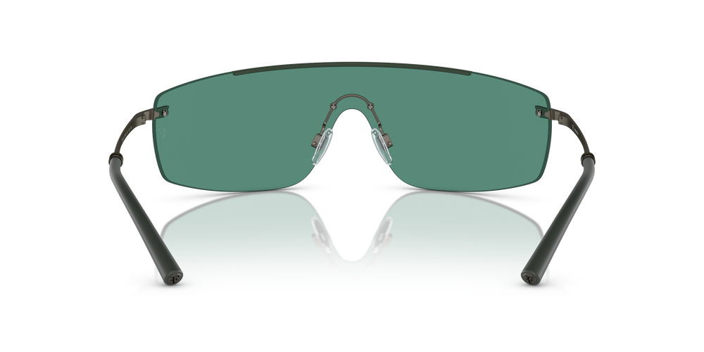 Oliver Peoples R-5 avec une monture Ivraie/étain et des verres Vert - L'image 5