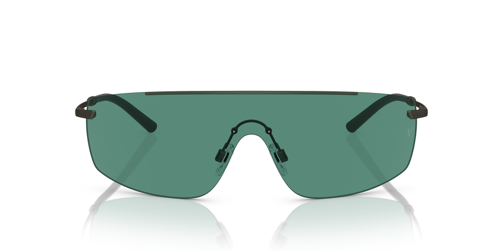 Oliver Peoples R-5 avec une monture Ivraie/étain et des verres Vert - L'image 2