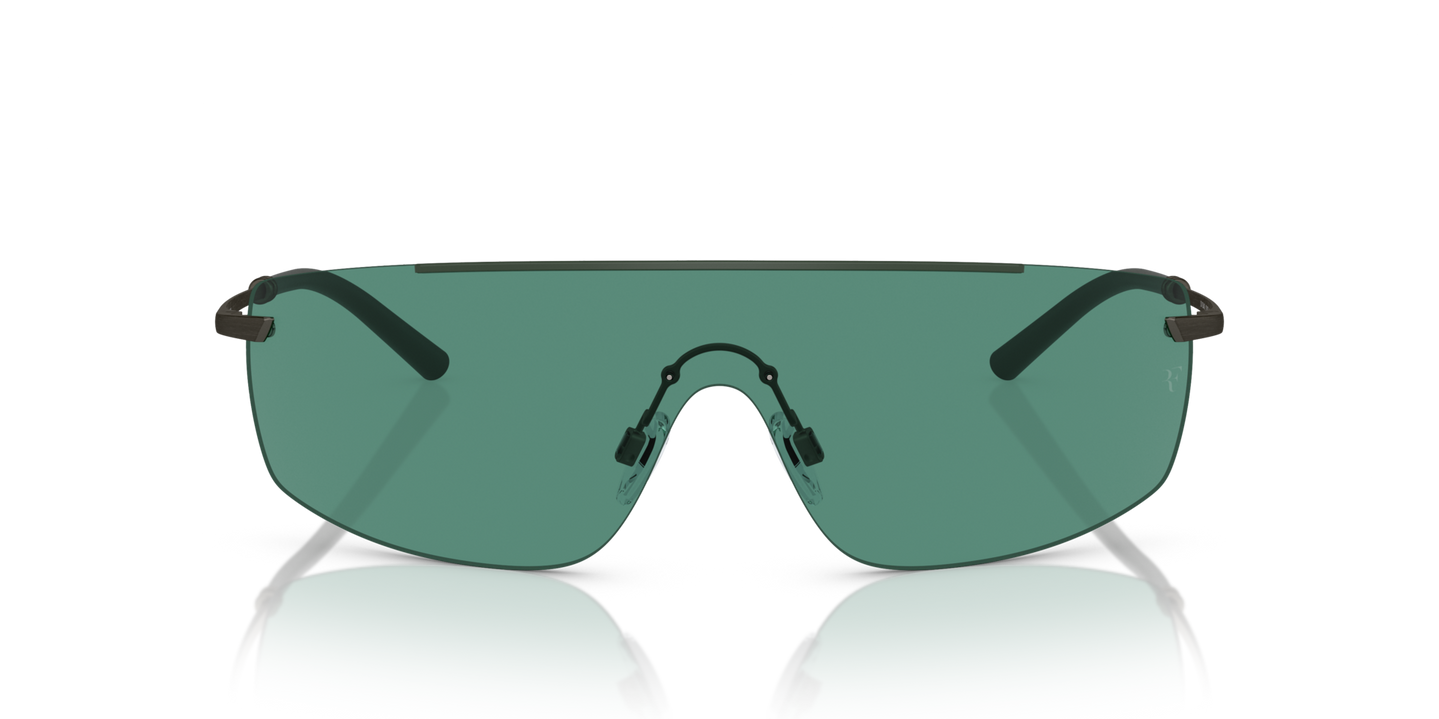 Oliver Peoples R-5 con montatura Ryegrass/Pewter e lenti  Verde - Immagine Lenti ad alte prestazioni