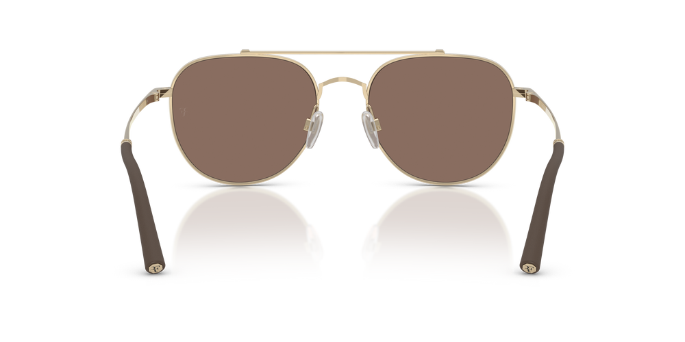 Sie Oliver Peoples R-10 mit Gold Gestell und Braun Gläsern - Das Bild 5