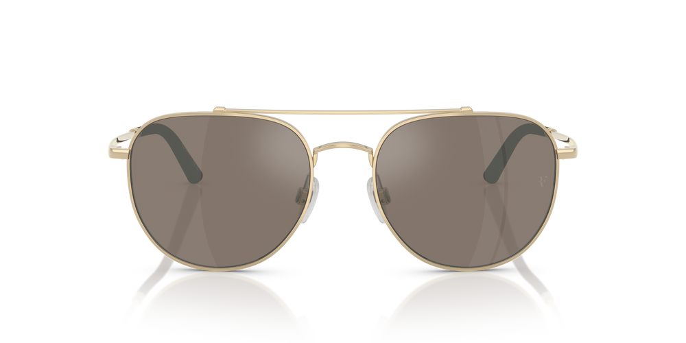 Sie Oliver Peoples R-10 mit Gold Gestell und Braun Gläsern - Das Bild 2