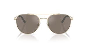 Sie Oliver Peoples R-10 mit Gold Gestell und Braun Gläsern - Das Bild 2