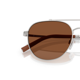 Oliver Peoples R-10 with Silver frame and Orange lenses - Variant
