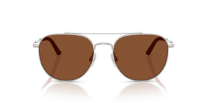 Oliver Peoples R-10 with Silver frame and Orange lenses - image 2