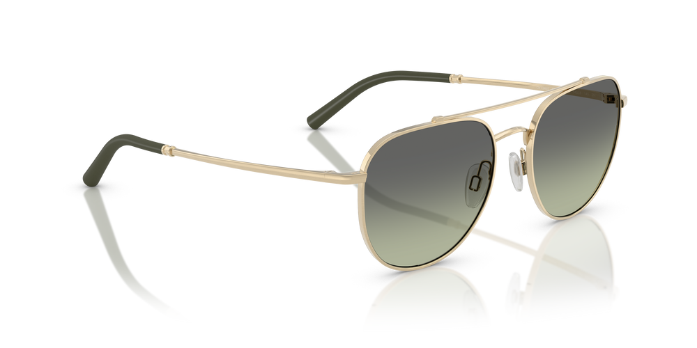 Oliver Peoples R-10 con montatura Oro Spazzolato e lenti  Verde - L'immagine 3
