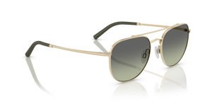 Sie Oliver Peoples R-10 mit Gold gebürstet Gestell und Grün Gläsern - Das Bild 3