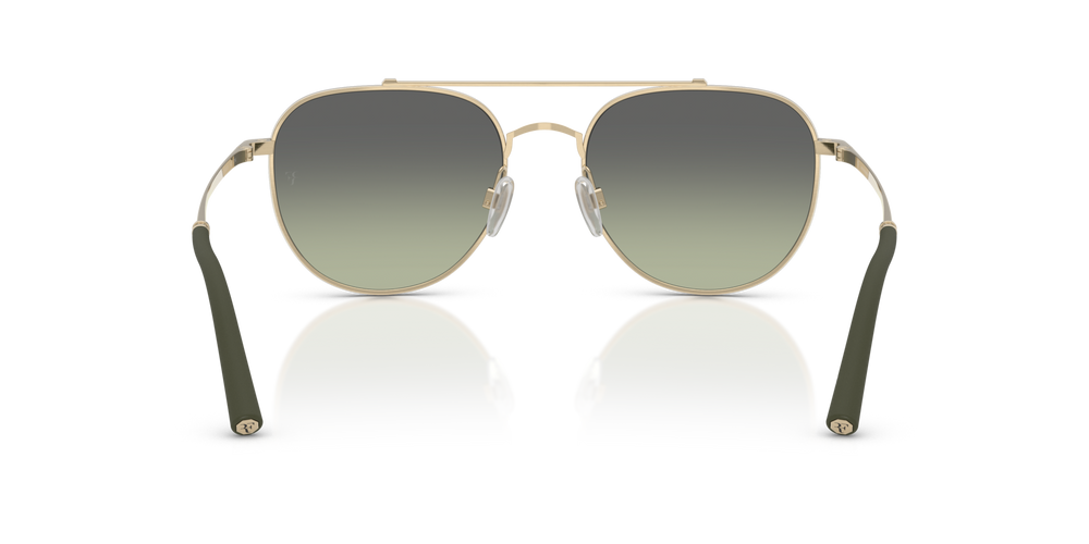 Oliver Peoples R-10 with Brushed Gold frame and Green lenses - image 5