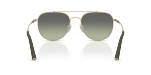 Sie Oliver Peoples R-10 mit Gold gebürstet Gestell und Grün Gläsern - Das Bild 5