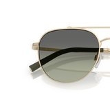 Oliver Peoples R-10 with Brushed Gold frame and Green lenses - Variant