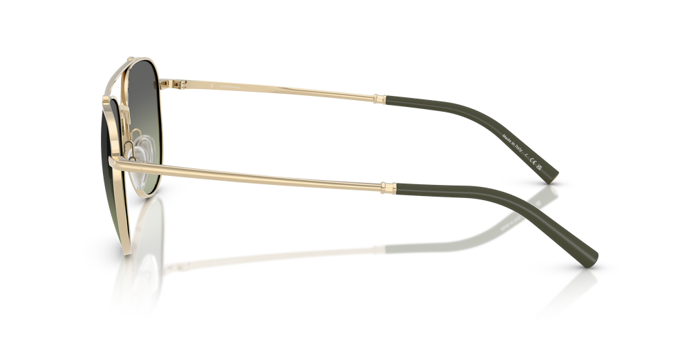 Oliver Peoples R-10 con montatura Oro Spazzolato e lenti  Verde - L'immagine 4