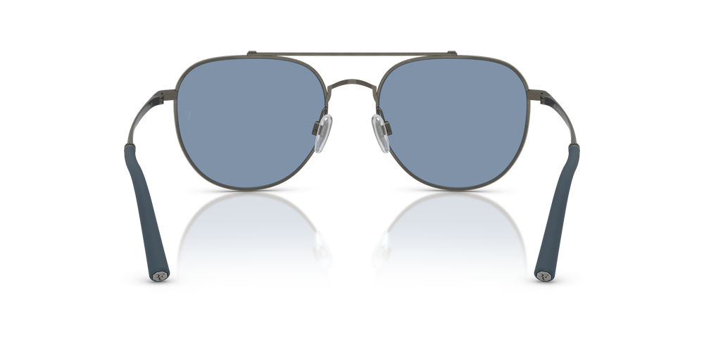 Sie Oliver Peoples R-10 mit Zinn Gestell und Blau Gläsern - Das Bild 5