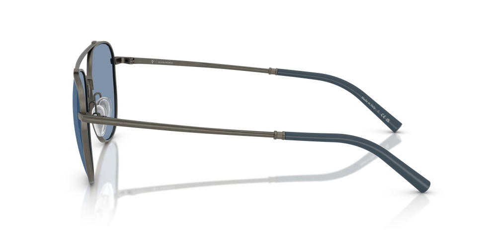 Sie Oliver Peoples R-10 mit Zinn Gestell und Blau Gläsern - Das Bild 4
