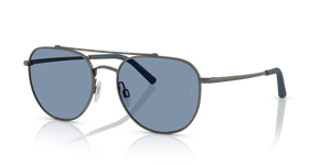 Sie Oliver Peoples R-10 mit Zinn Gestell und Blau Gläsern - Das Bild 1